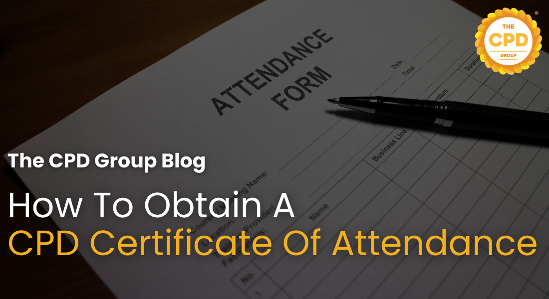 How to Obtain a CPD Certificate of Attendance